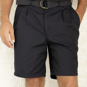 Pleated Front Shorts