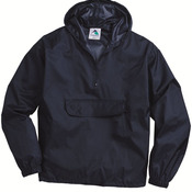 Packable Half-Zip Hooded Pullover Jacket