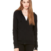 Women's Raglan Full-Zip Hooded Sweatshirt