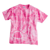 Youth Pawprint Tie-Dyed T-Shirt