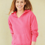Garment-Dyed Women's Ringspun Hooded Pullover